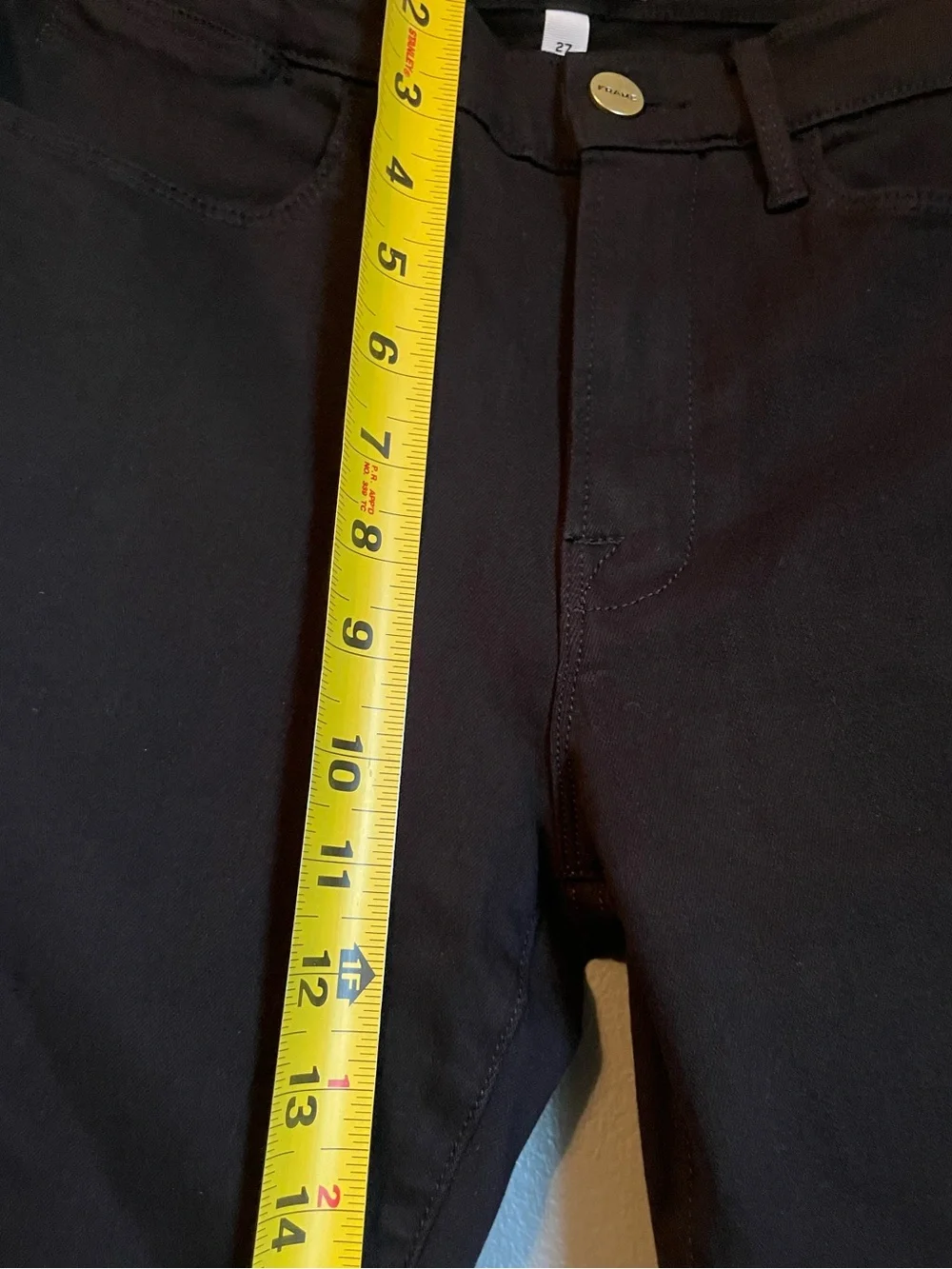 NWT Frame Sz 27 Women’s Black Le High Rise Skinny Fit Ankle Jeans Pants Ret $258